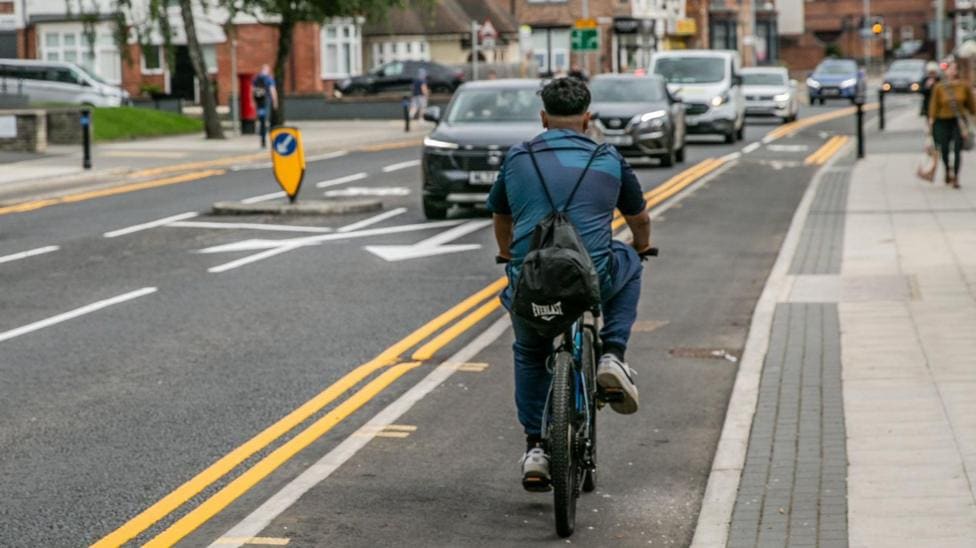 Darlington cycle route work starts Monday at Dene Grove — Darlington news photo (BBC Tees)