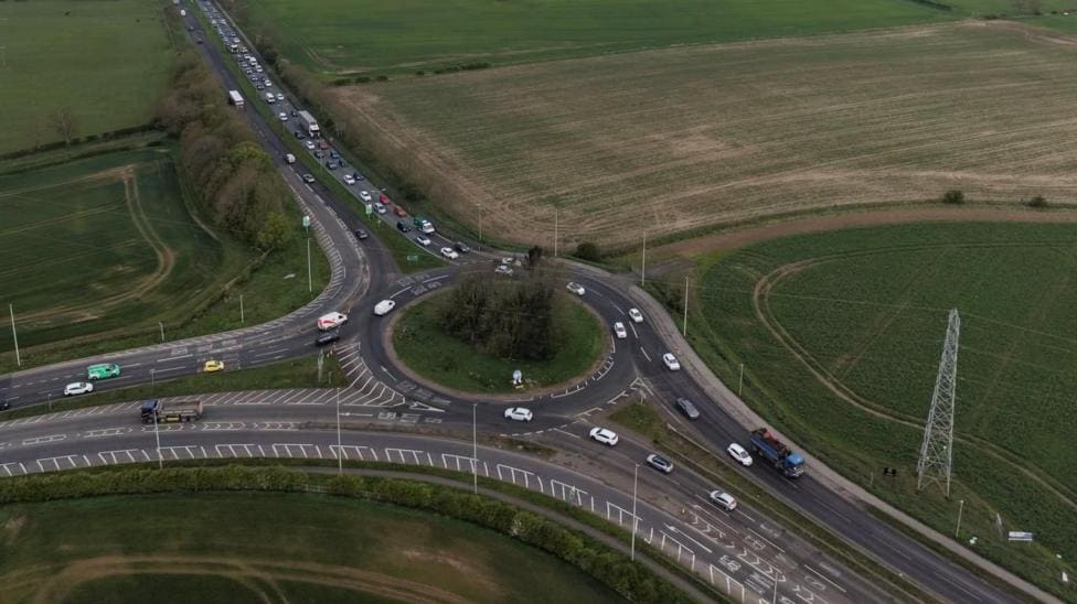 Darlington Link Road: Public Consultation on A66-A1(M) Plans — Darlington news photo (BBC Tees)