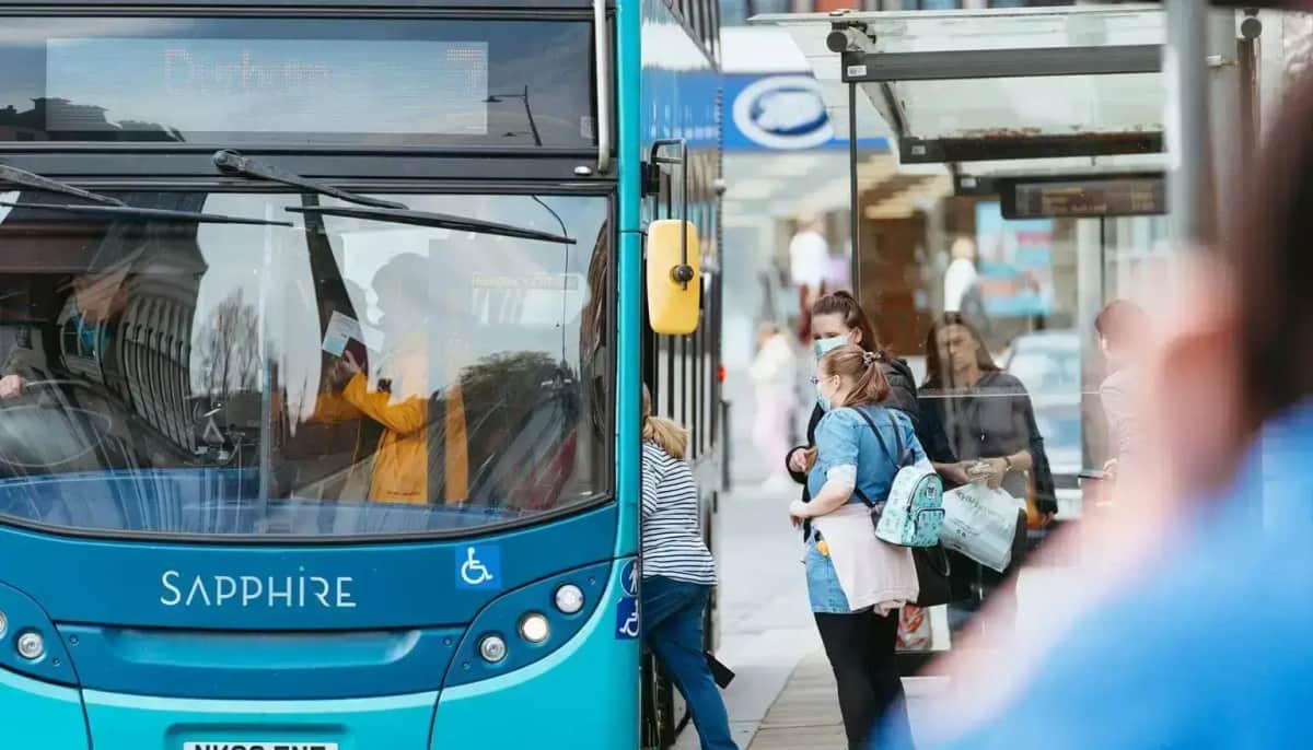 New bus services start — Darlington news photo